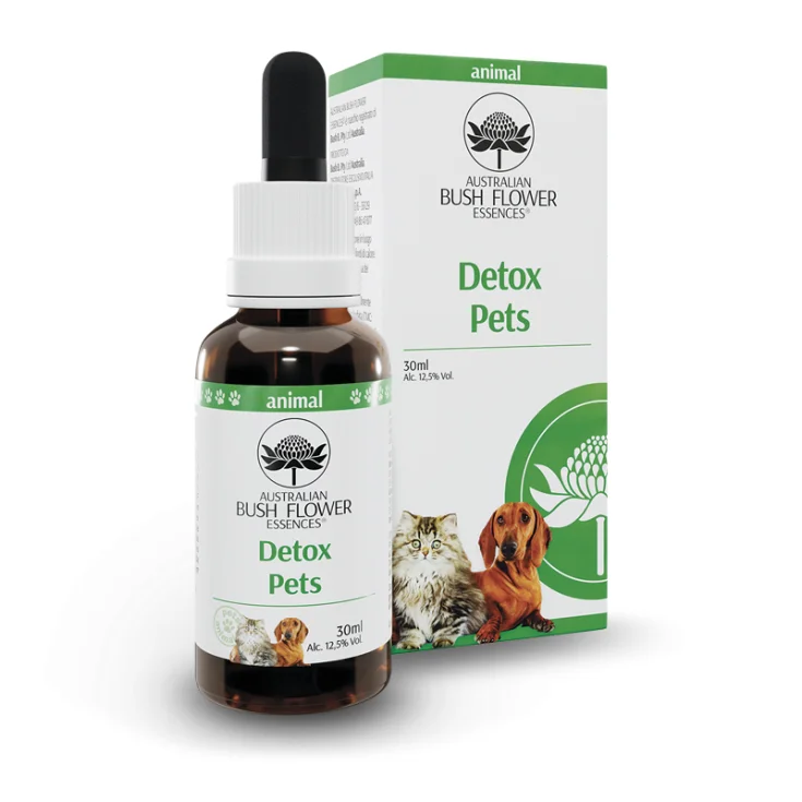 Australian Bush Flower Essences Detox Pets Homeopathic Remedy For Animals 30ml