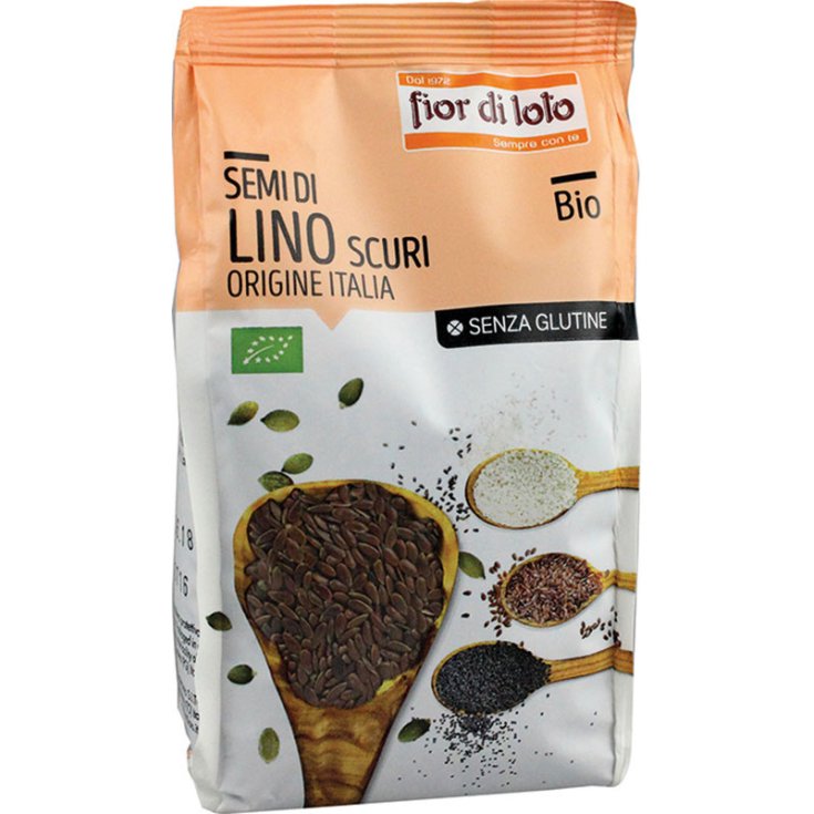 Fior Di Loto Organic Dark Flax Seeds 400g