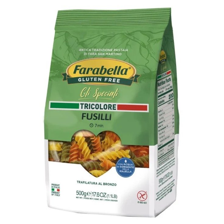 Bioalimenta Farabella Fusilli Tricolore Gluten Free 500g