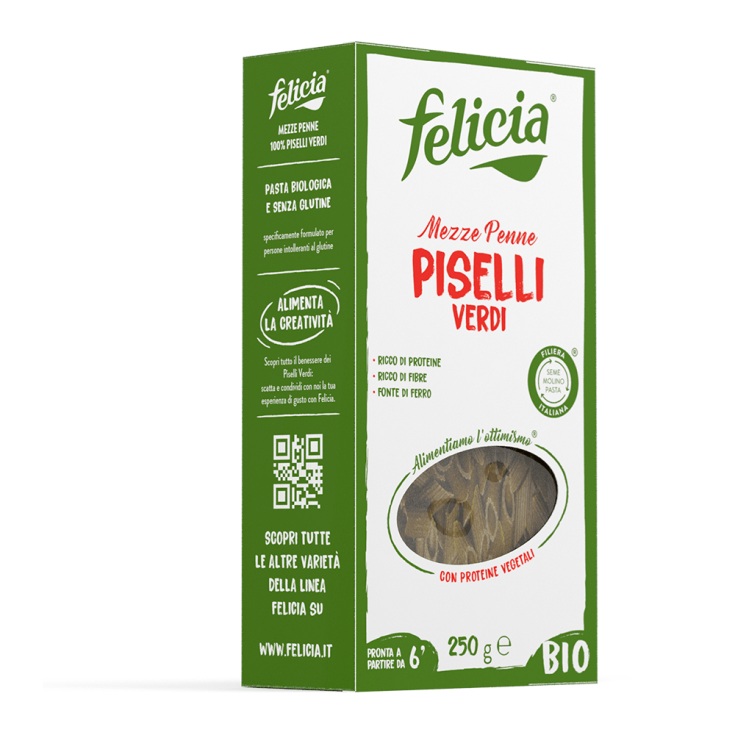 Felicia Bio Mezze Penne With Organic Green Pea Flour 250g