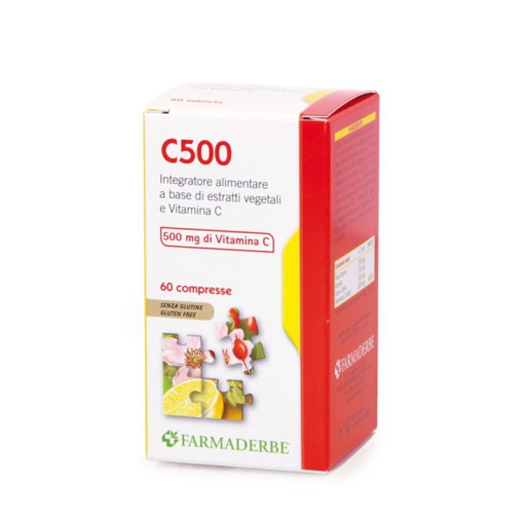 Farmaderbe C 500 Food Supplement 60 Tablets