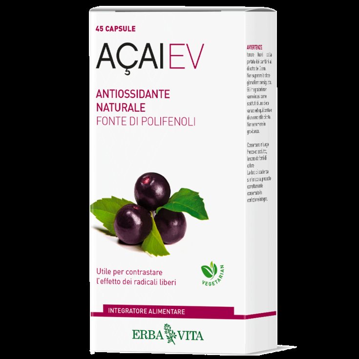 ErbaVita Acai Food Supplement 45 Capsules ErbaVita Acai Food Supplement 45 Capsules