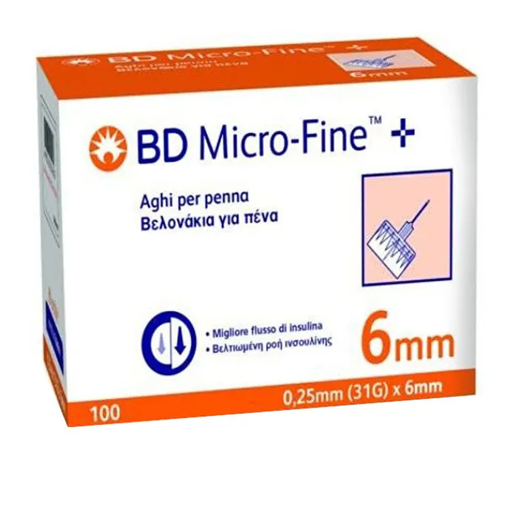 BD MICRO-FINE 100 Aghi per Penna Insulina G31 8mm