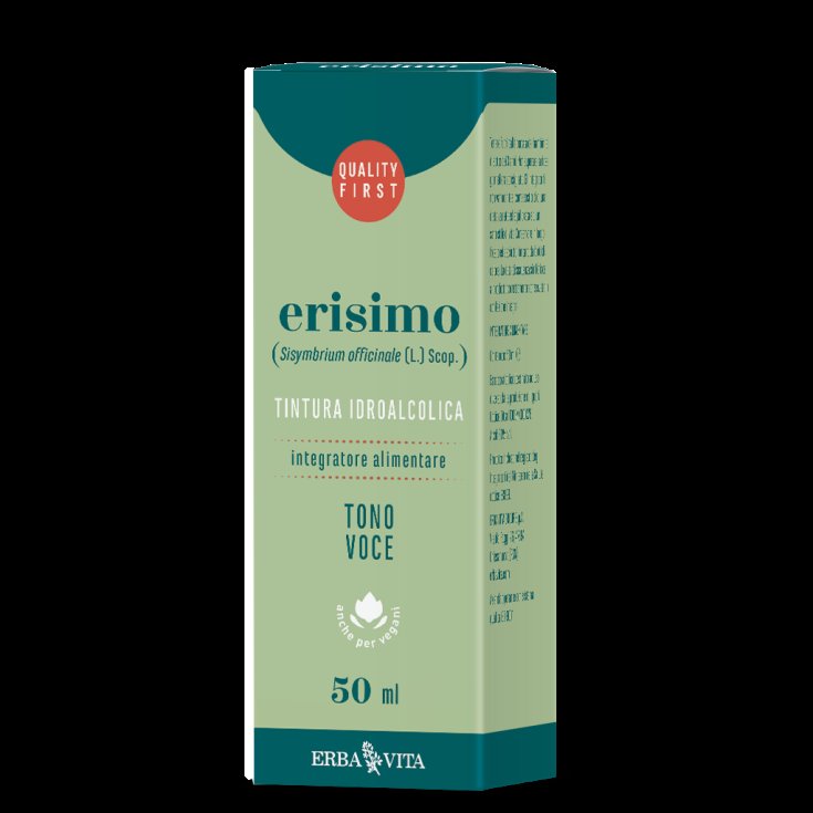 ErbaVita Hydroalcoholic Tincture Erisimo Food Supplement 50ml