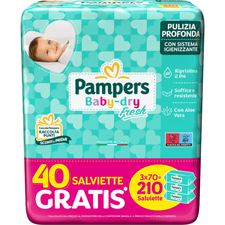 Pampers Baby Fresh Exclusive Formula 3x70 Wipes