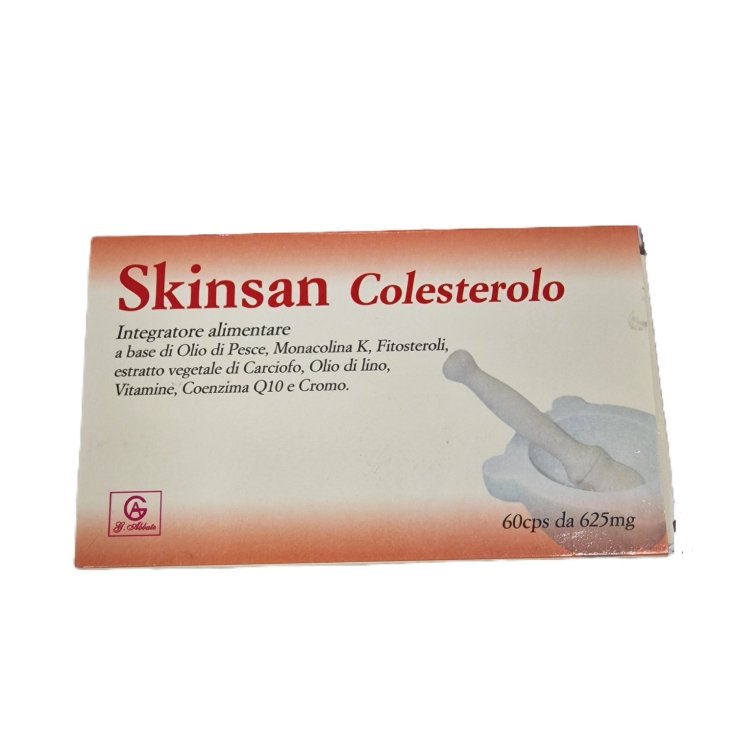 Abbate Gualtiero Skinsan Cholesterol Food Supplement 60 Capsules