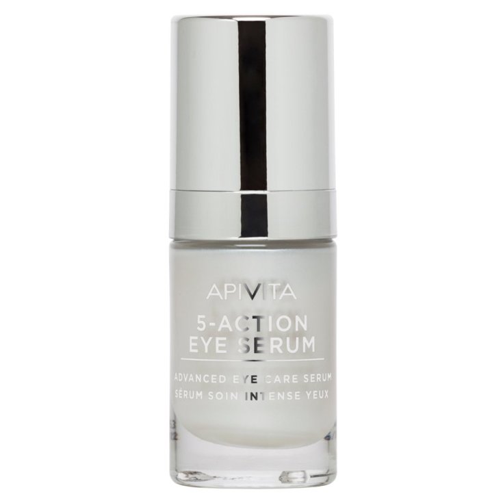 Apivita 5 Action Eye Serum Intensive Eye Serum With White Lily 15ml