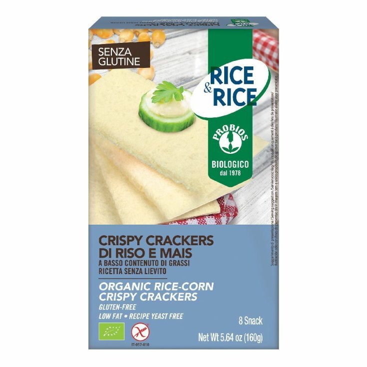 Rice & Rice Crispy Crackers Rice And Corn Probios 160g