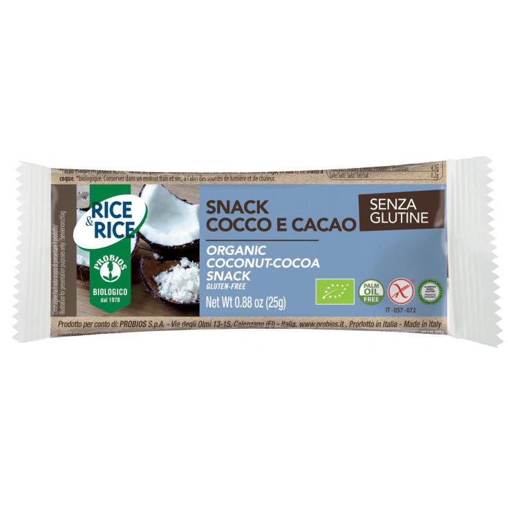 Rice & Rice Snack Coconut And Cocoa Probios 25g