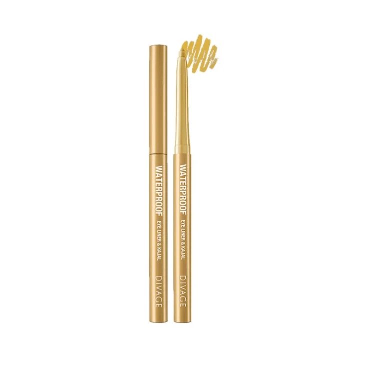 Divage Waterproof Eyeliner & Kajal 07 Gold