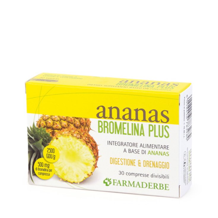 Farmaderbe Ananas Bromelina Plus Food Supplement 30 Tablets