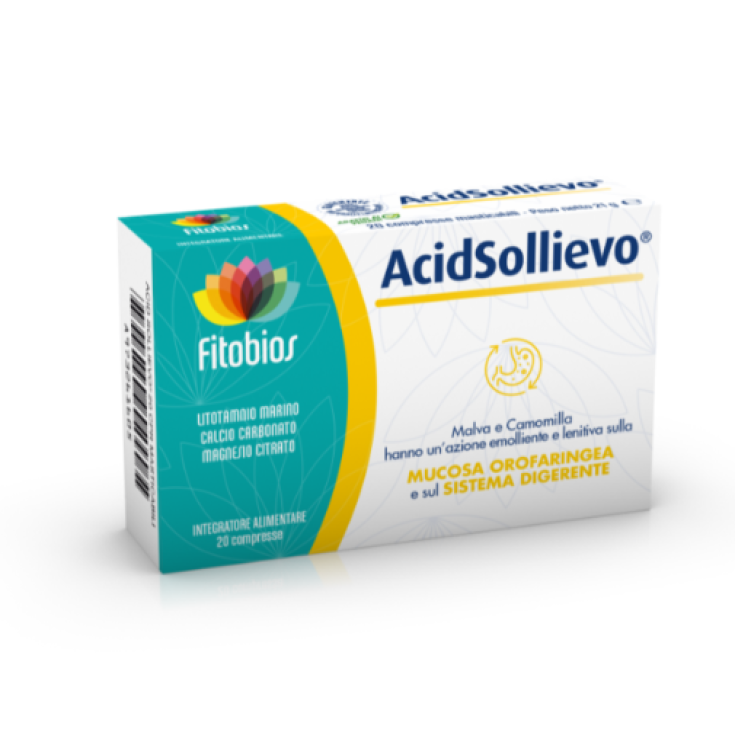 Fitobios Acid Relief Food Supplement 20 Tablets