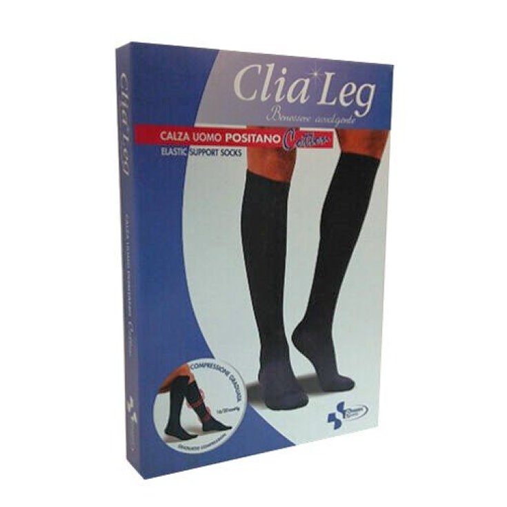 Clia Leg Men's Socks Positano Cotton Anthracite Color Size XS