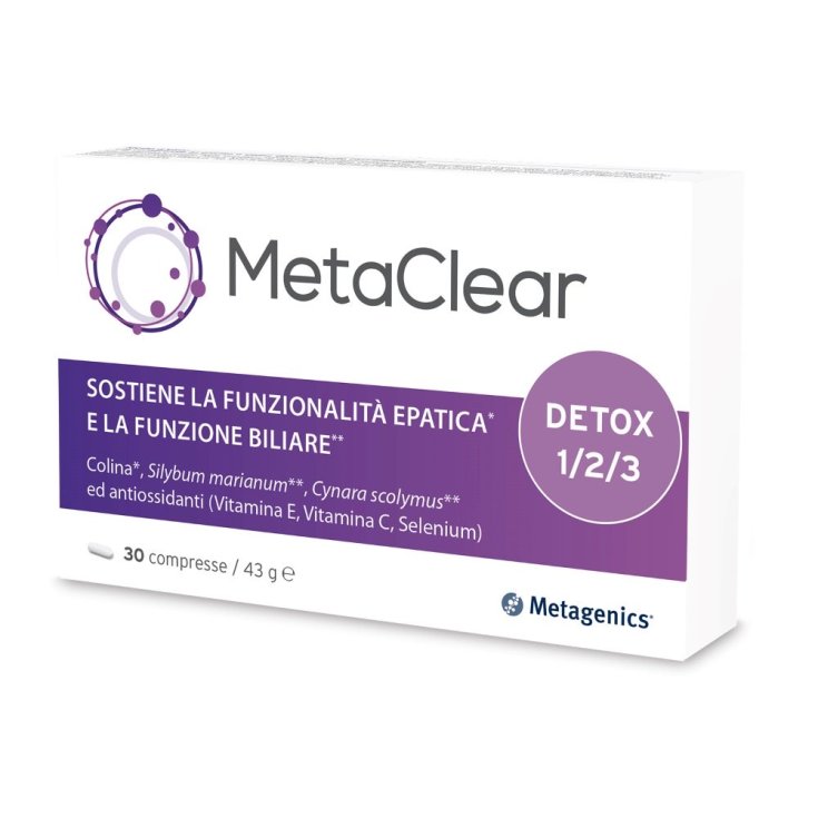 MetaClear Metagenics ™ 30 Tablets