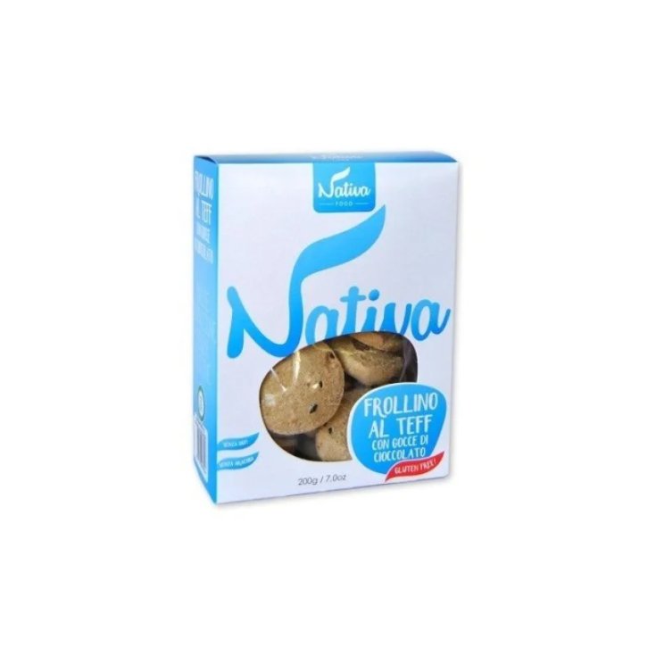 Nativa Food Teff Shortbread With Chocolate Drops Gluten Free 200g