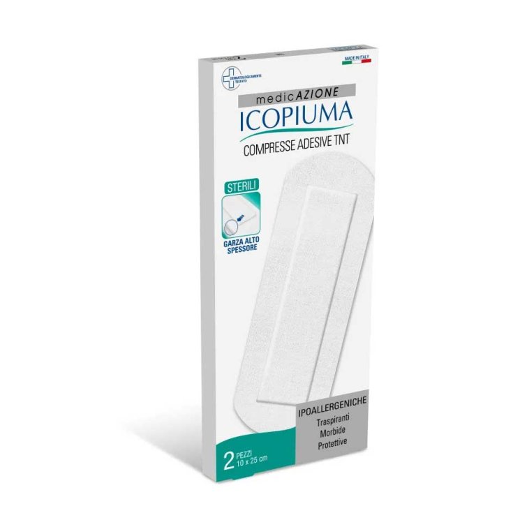 Desa Pharma Icopiuma Sterile Tnt Adhesive Tablets Dressings 10x25cm 2 Pieces