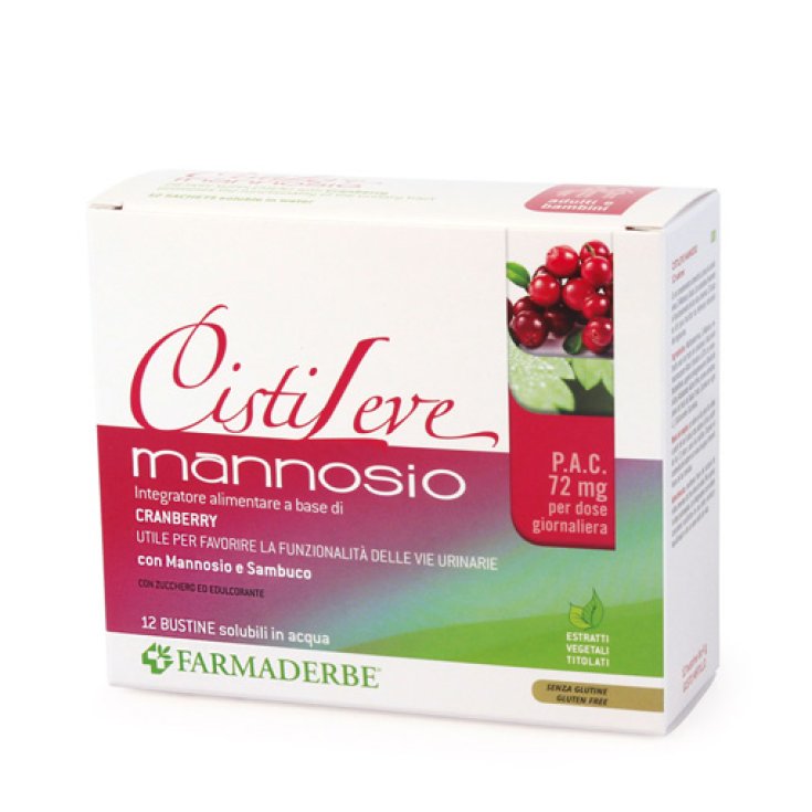 Farmaderbe Cistileve Mannosio Food Supplement 12 Sachets