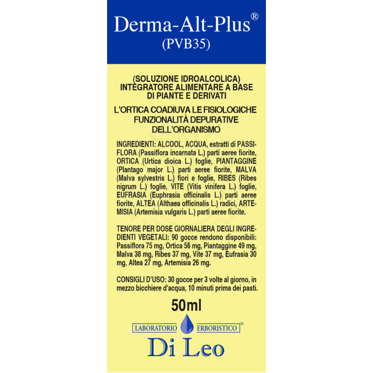 Herbal Laboratory Di Leo Derma Alt Plus 35 Drops 50ml