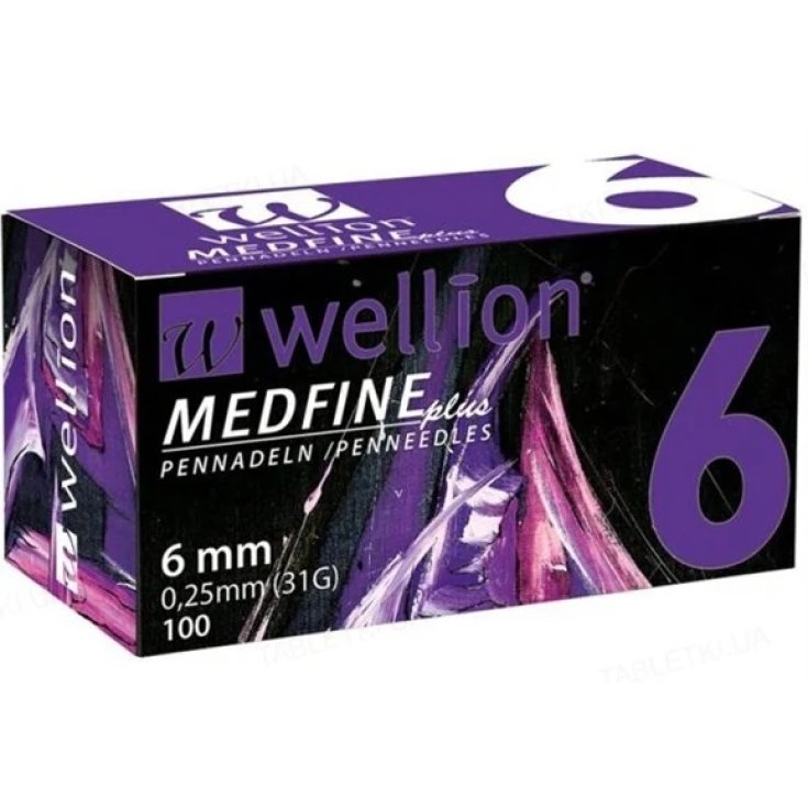 Wellion Medfine 6 Needles For Measuring Insulin G31 100 Pieces