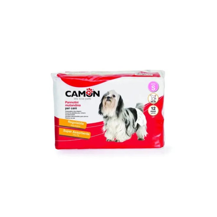 Camon Diapers Disposable Panty for Dogs Size 1-S 12 Diapers