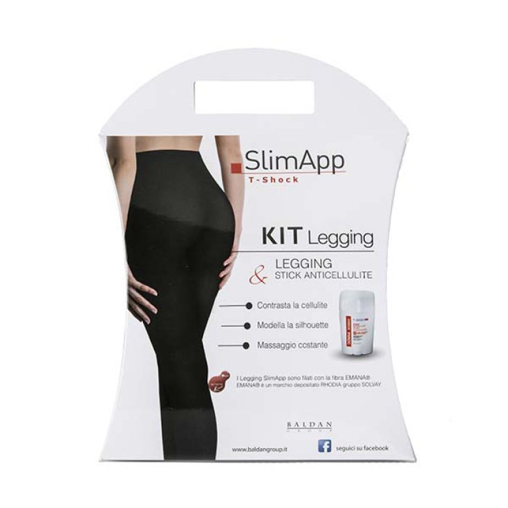 Baldan Group Kit T-Shock Slim Legging + P-Up Anticellulite Stick Size L