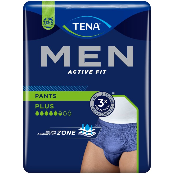 TENA MAN PANS PLUS MEDIUM X 9