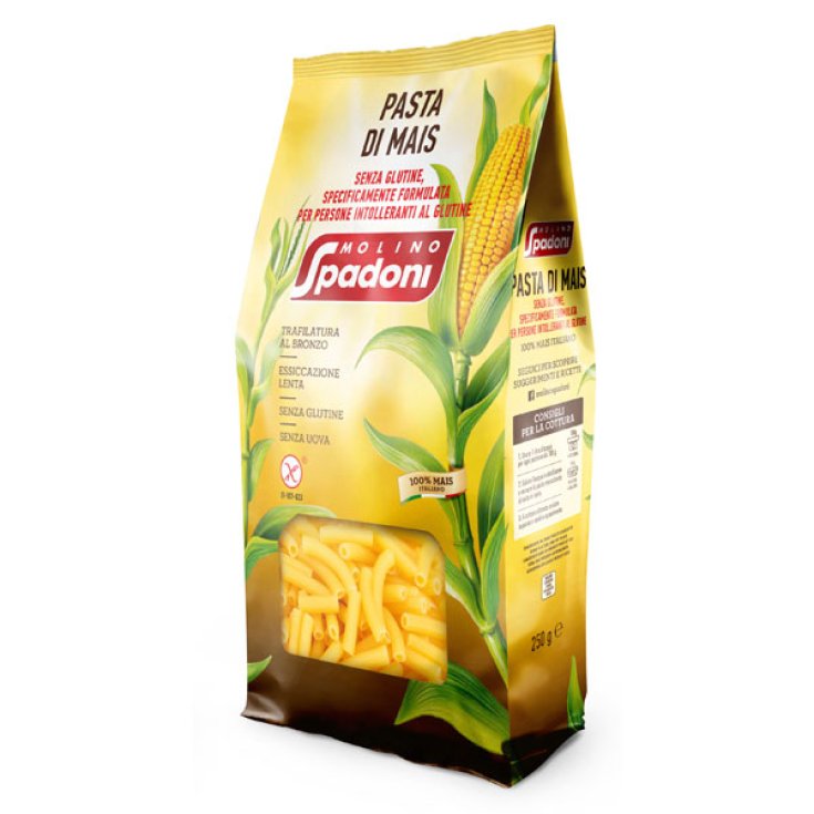 Molino Spadoni Corn Paste 100% Sedanini Gluten Free 500g