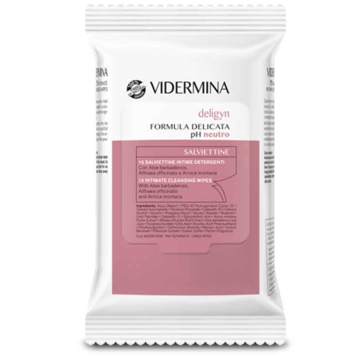 Vidermina Deligyn Intimate Single-dose Wipes 15 Wipes