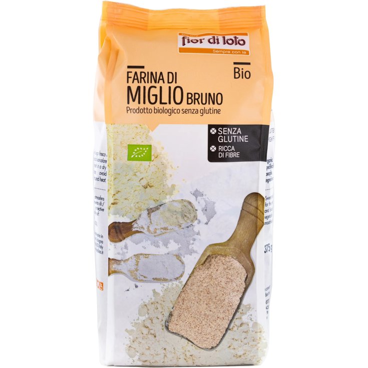 Il Fior Di Loto Organic Gluten Free Brown Millet Flour 375g