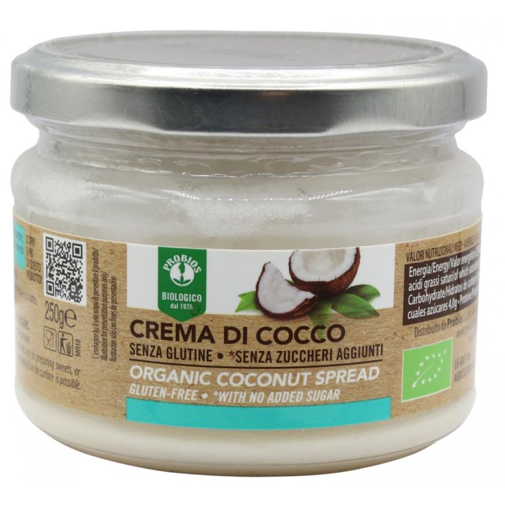 100% Coconut Cream Without Added Sugar Probios 250g