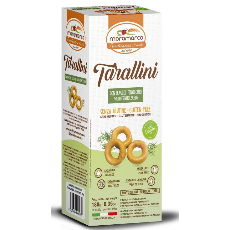 Moramarco Tarallini With Fennel Gluten Free 6x30g