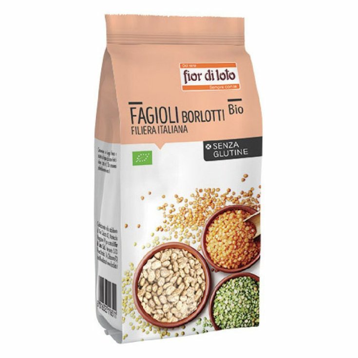 Il Firo Di Loto Organic Italian Borlotti Beans Gluten Free 400g