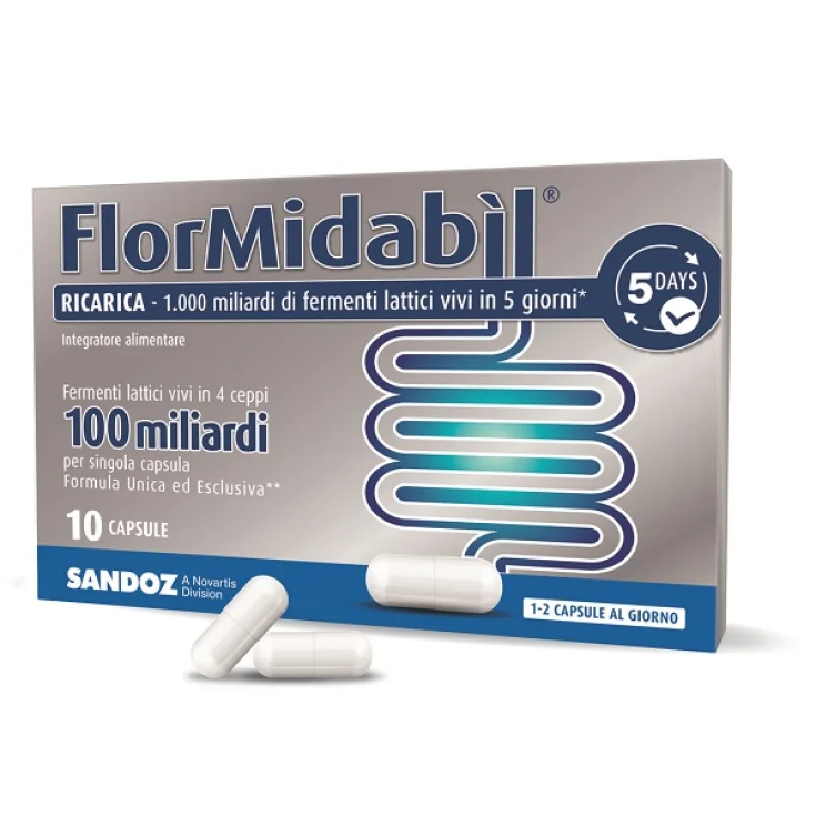 Sandoz Flormidabil Refill Capsules Food Supplement Gluten Free 10 Capsules