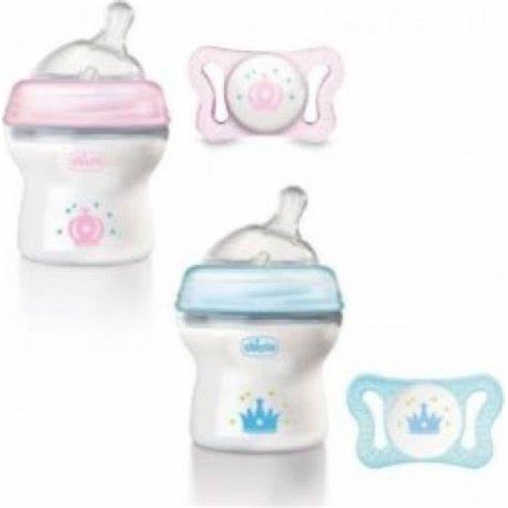 Natural Feeling 150ml Micro 0M Soother Chicco Kit