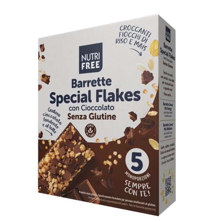 Nutrifree Special Flakes Bars With Chocolate Gluten Free 24,8gx5