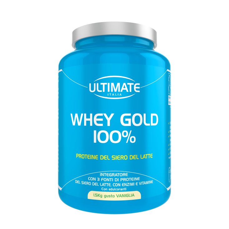 Ultimate Sport Whey Gold 100% Vanilla Flavor Food Supplement 1,5Kg