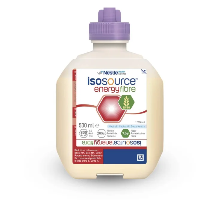 Nestlé Health Science Isosource Energy Fiber High Calorie Enteral Nutrition Food With Fiber 500ml