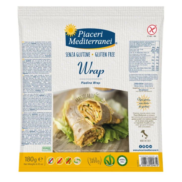 Piaceri Mediterranei Wrap Piadina Gluten Free 180g