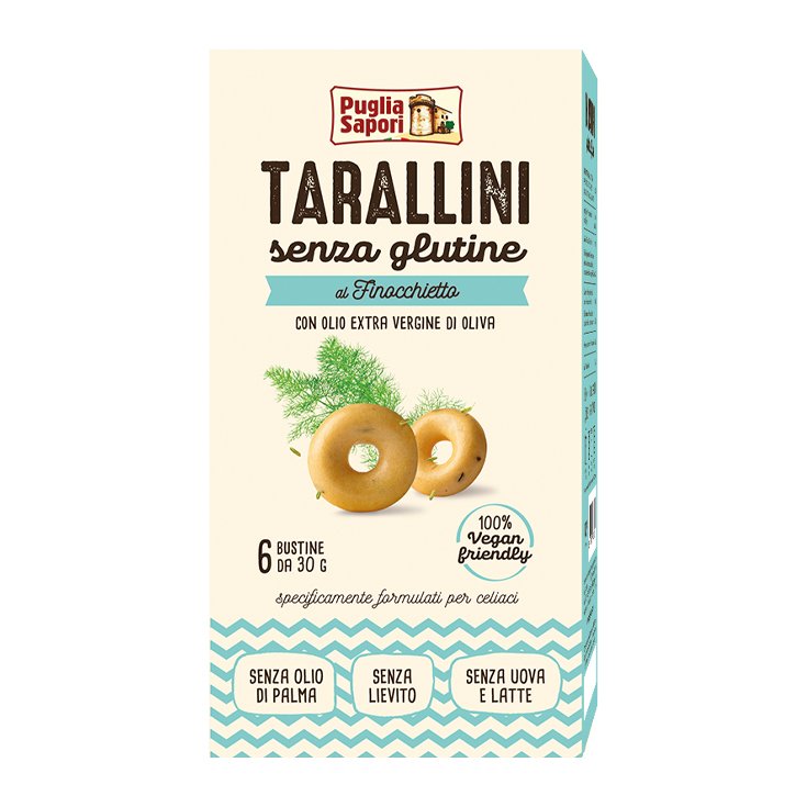 Puglia Sapori Tarallini Fennel Gluten Free 6x30g