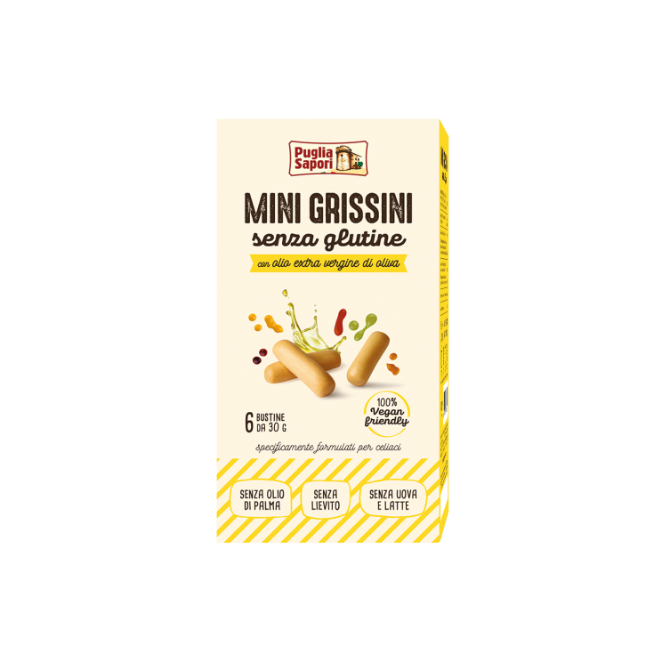 Puglia Sapori Mini Breadsticks With Olive Oil Gluten Free 6x30g