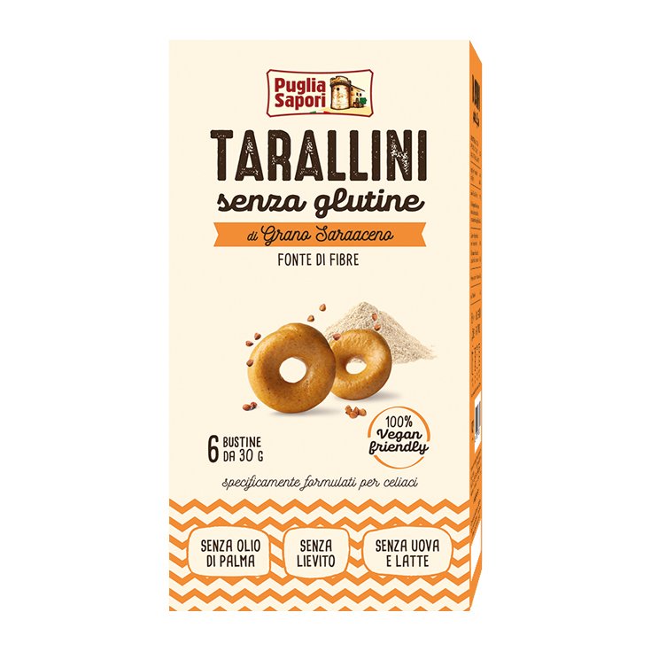 Puglia Sapori Tarallini Buckwheat Gluten Free 6x30g