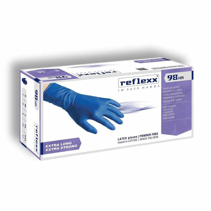 Powder Free Latex Gloves Size M Gammadis 100 Pieces