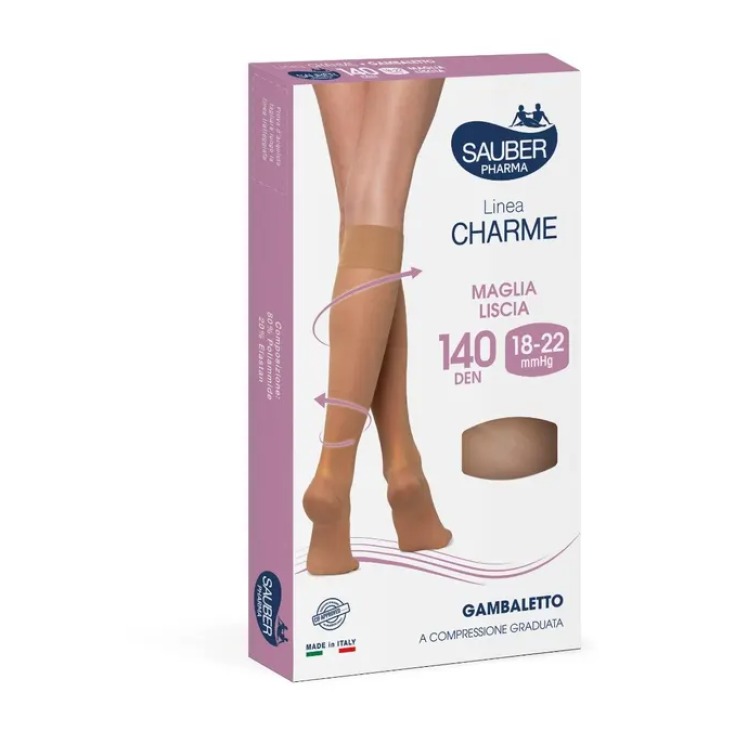 Classic Line Knee-high 140Den Smooth Jersey Sauber Beige Color Size 3