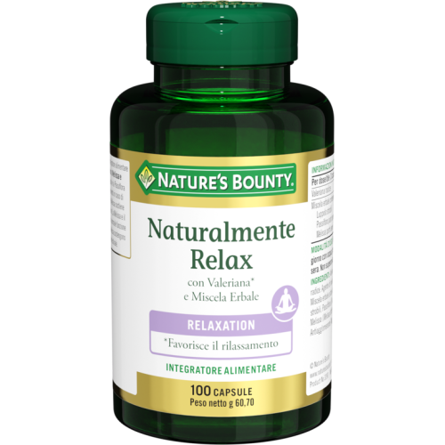 Natural Bounty Naturally Relax Food Supplement 100 Capsules