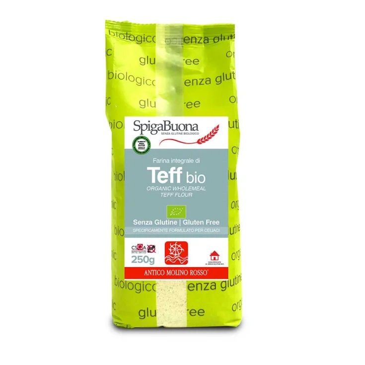 SpigaBuona Organic Wholemeal Teff Flour Gluten Free 250g