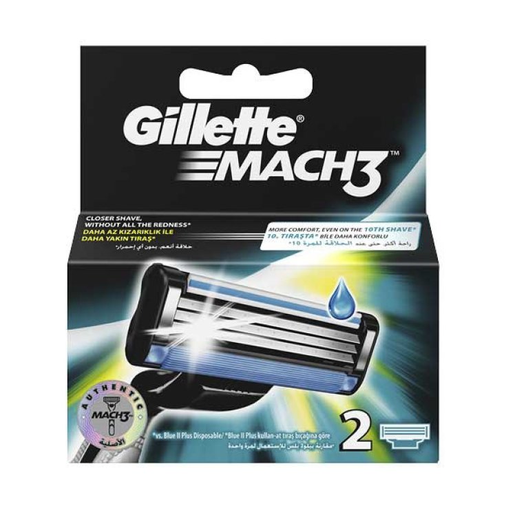 Gillette® Mach3 Standard 2 Replacement Blades