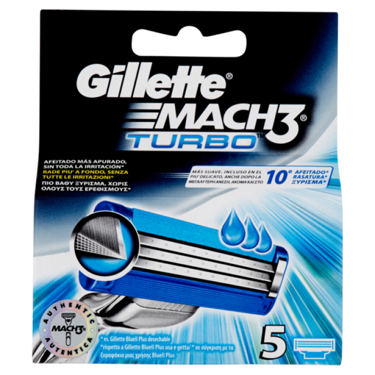 GILLETTE® MACH 3 TURBO BLADES X 5