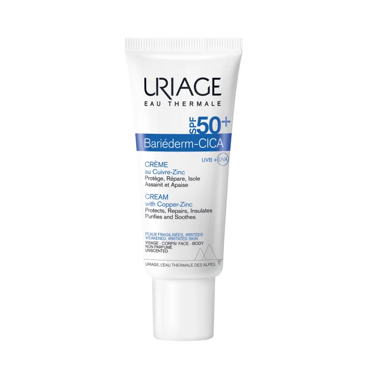 Bariéderm Cica-Cream Spf50 + With Cu-Zn Uriage 40ml