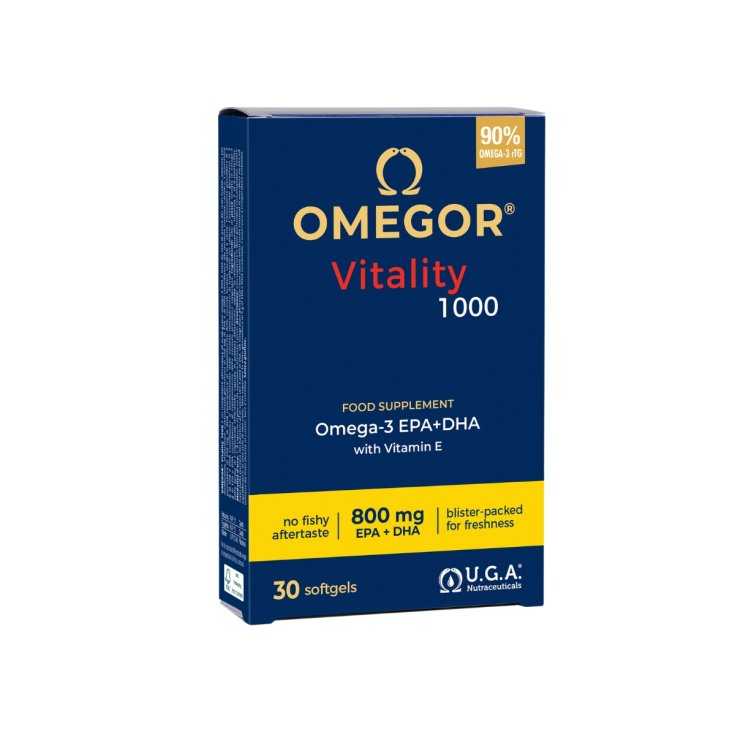 Omegor Vitality 1000 Gluten Free Food Supplement 30 Soft Capsules