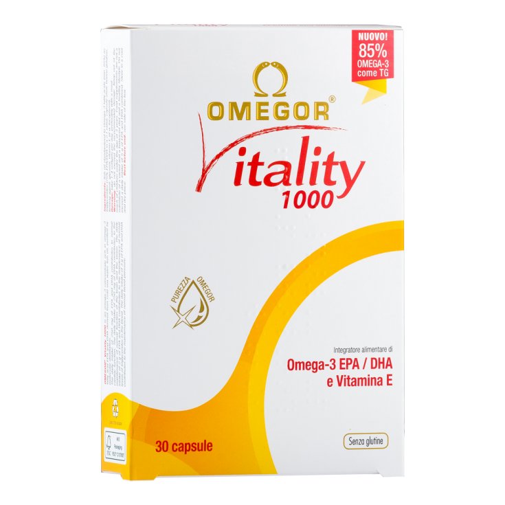 Omegor Vitality 1000 Gluten Free Food Supplement 30 Soft Capsules